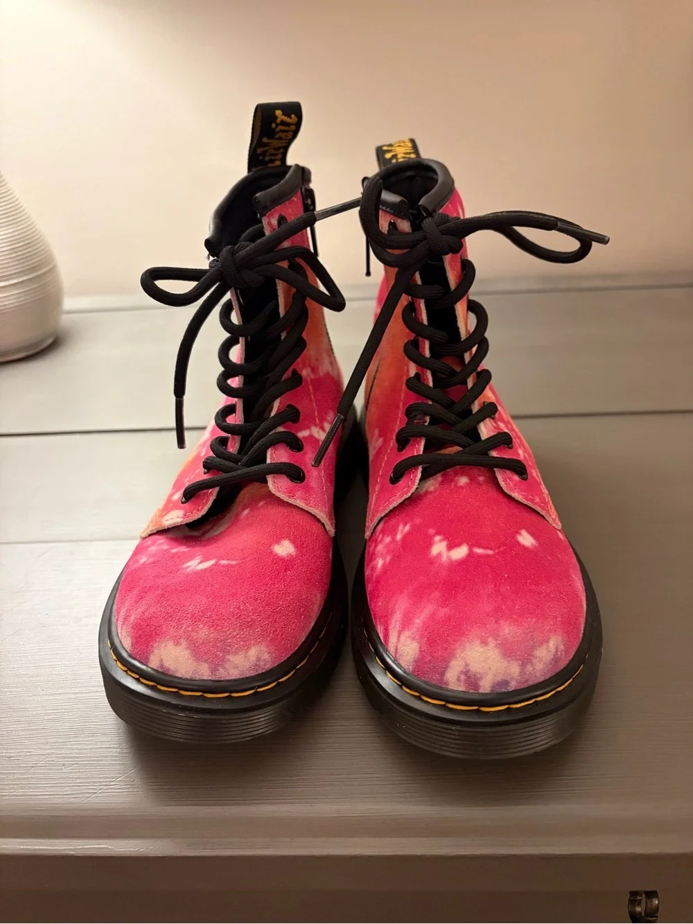 Dr. Martens youth 1460 tie dye boots, kids size 1